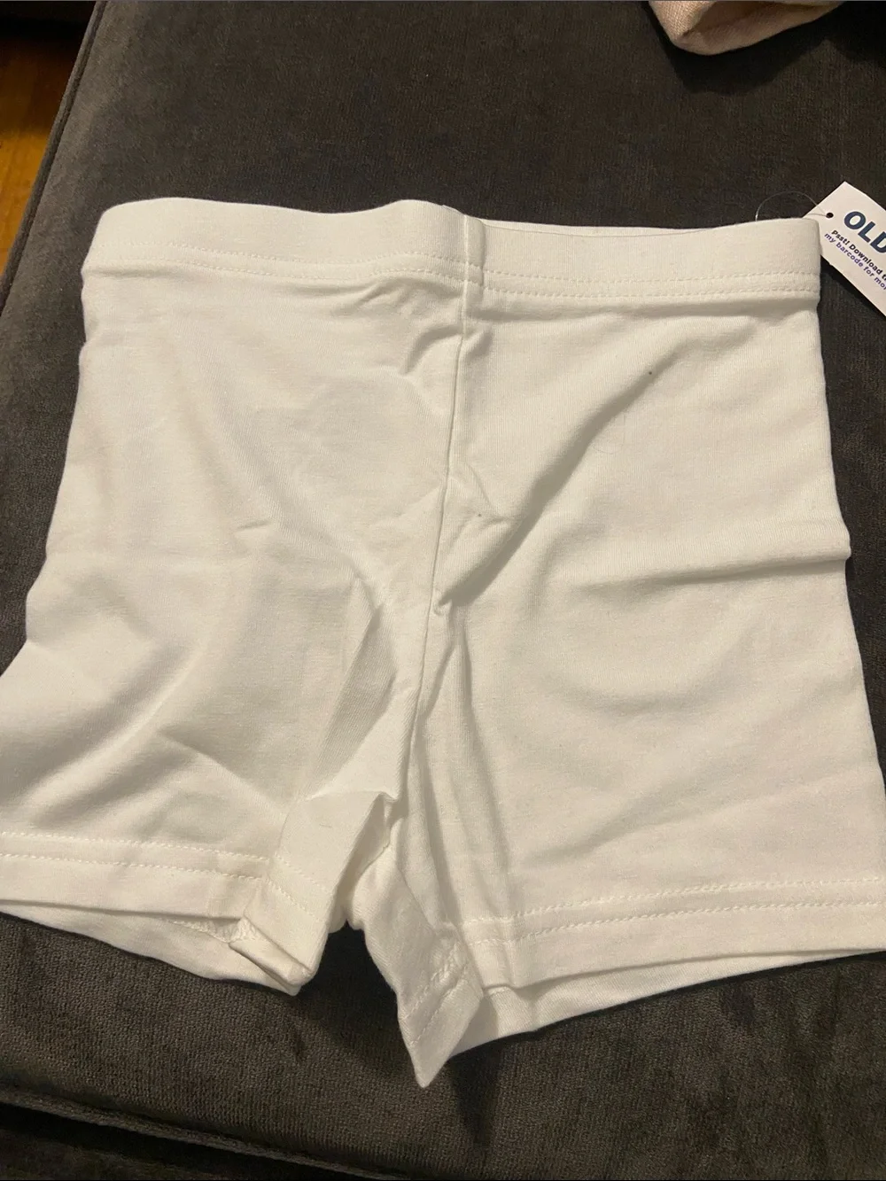 Old Navy girls size 6/7 s Black and White two pairs Bike Shorts NWT